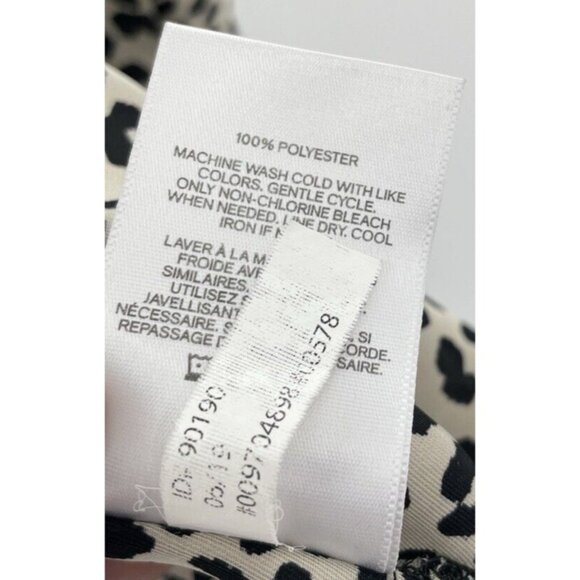 Express Women’s Button Front Cheetah Print Dolman Sleeve Blouse Size XS Boho Ofc - Picture 9 of 11